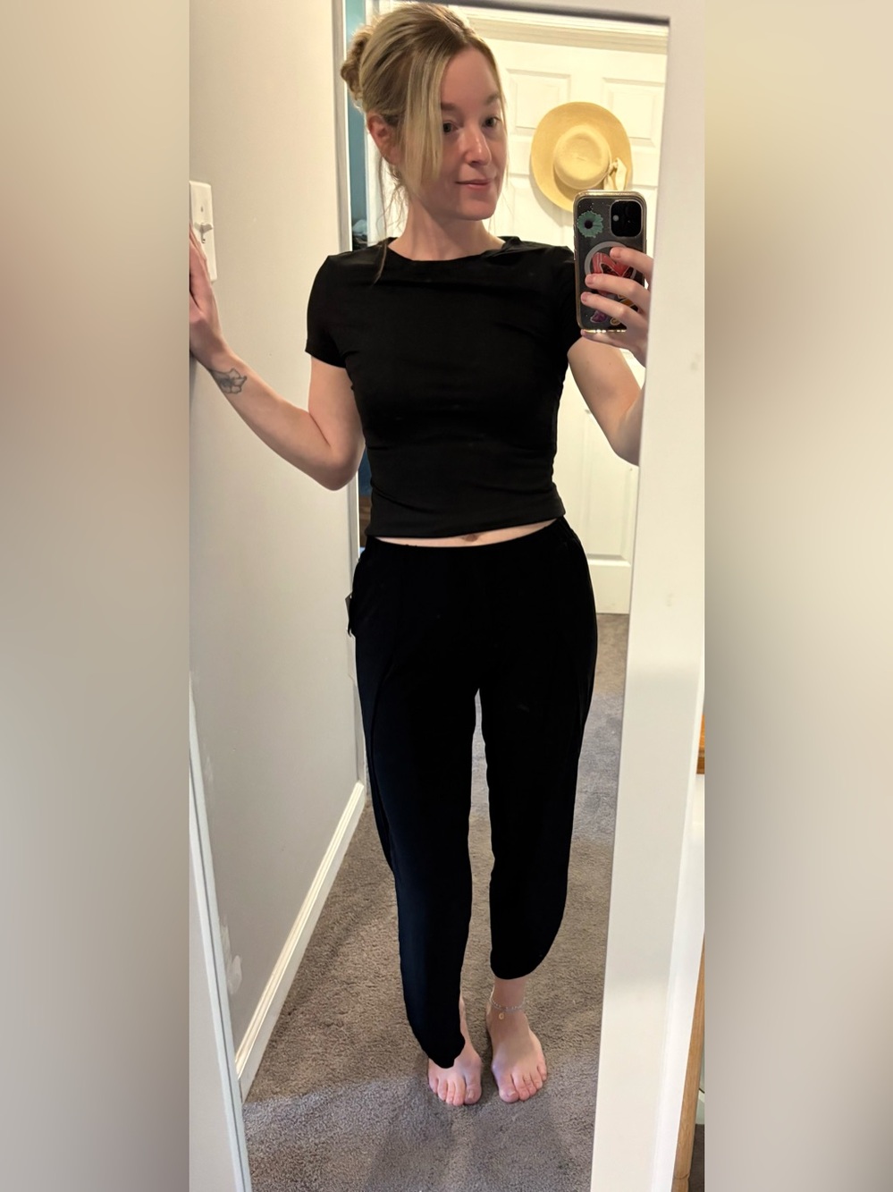 1. State Black Women's Jogger Pants - Slim Track Trousers